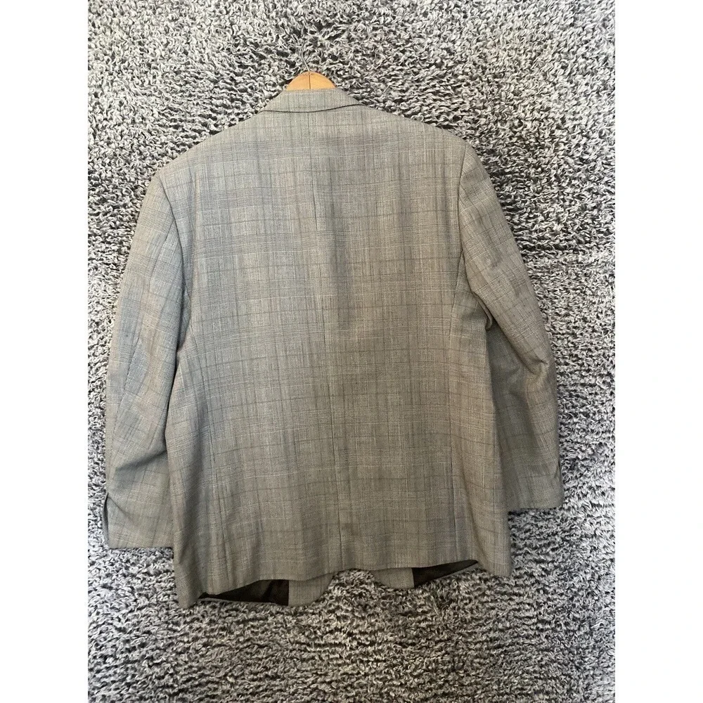 Men's HARDY AMIES Plaid color 44R Blazer Jacket Sport coat 3 Buttons